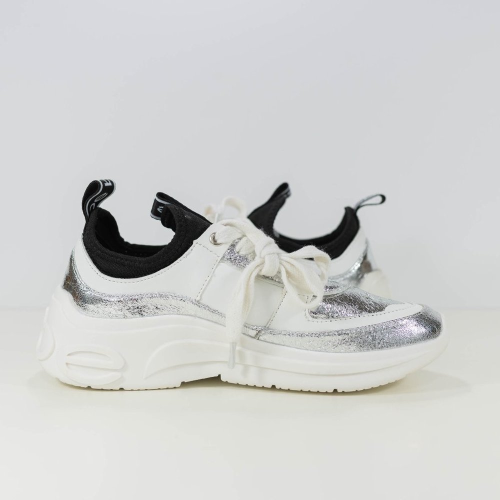 Bebe Sport Lealea Metallic Logo Fashion Sneakers - Picture 9 of 13